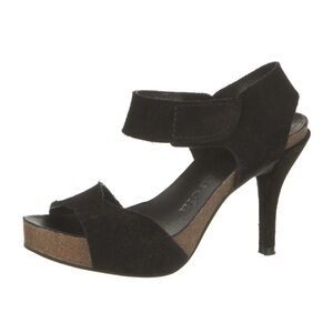 Pedro Garcia Black Suede Heels